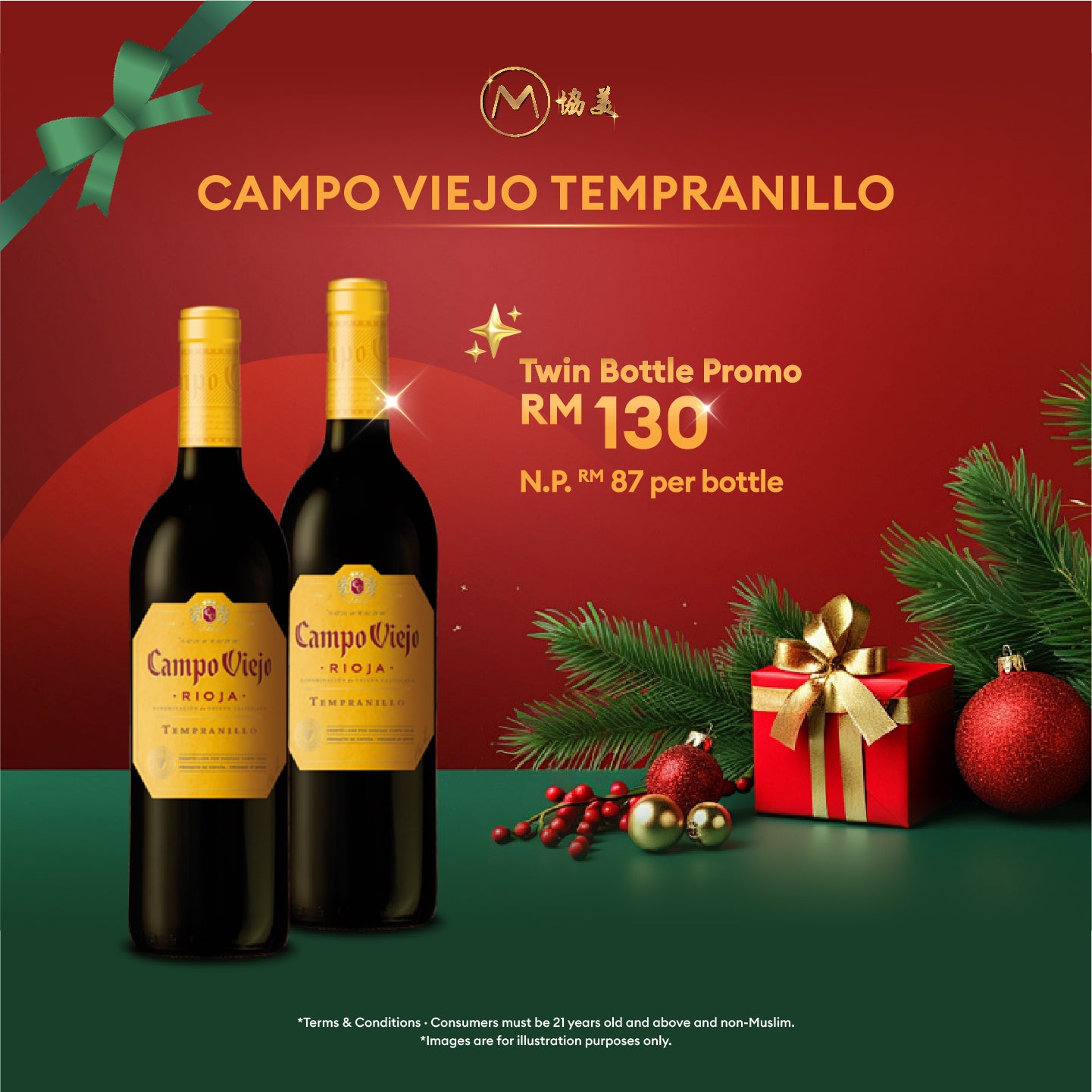 Campo Viejo Tempranillo (Twin Bottle Promo)